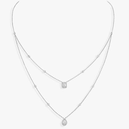 [Luxery]Diamond Necklace My Twin 2 Rows