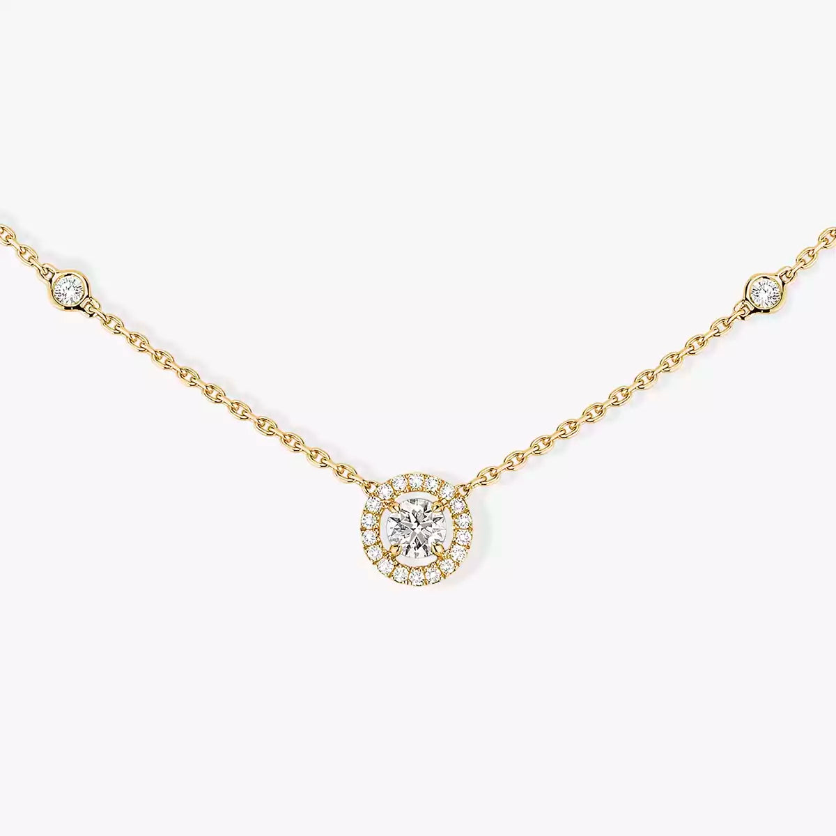 [Luxery]Diamond Necklace 0,20ct Brilliant Shape Joy