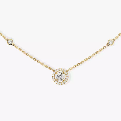 [Luxery]Diamond Necklace 0,20ct Brilliant Shape Joy
