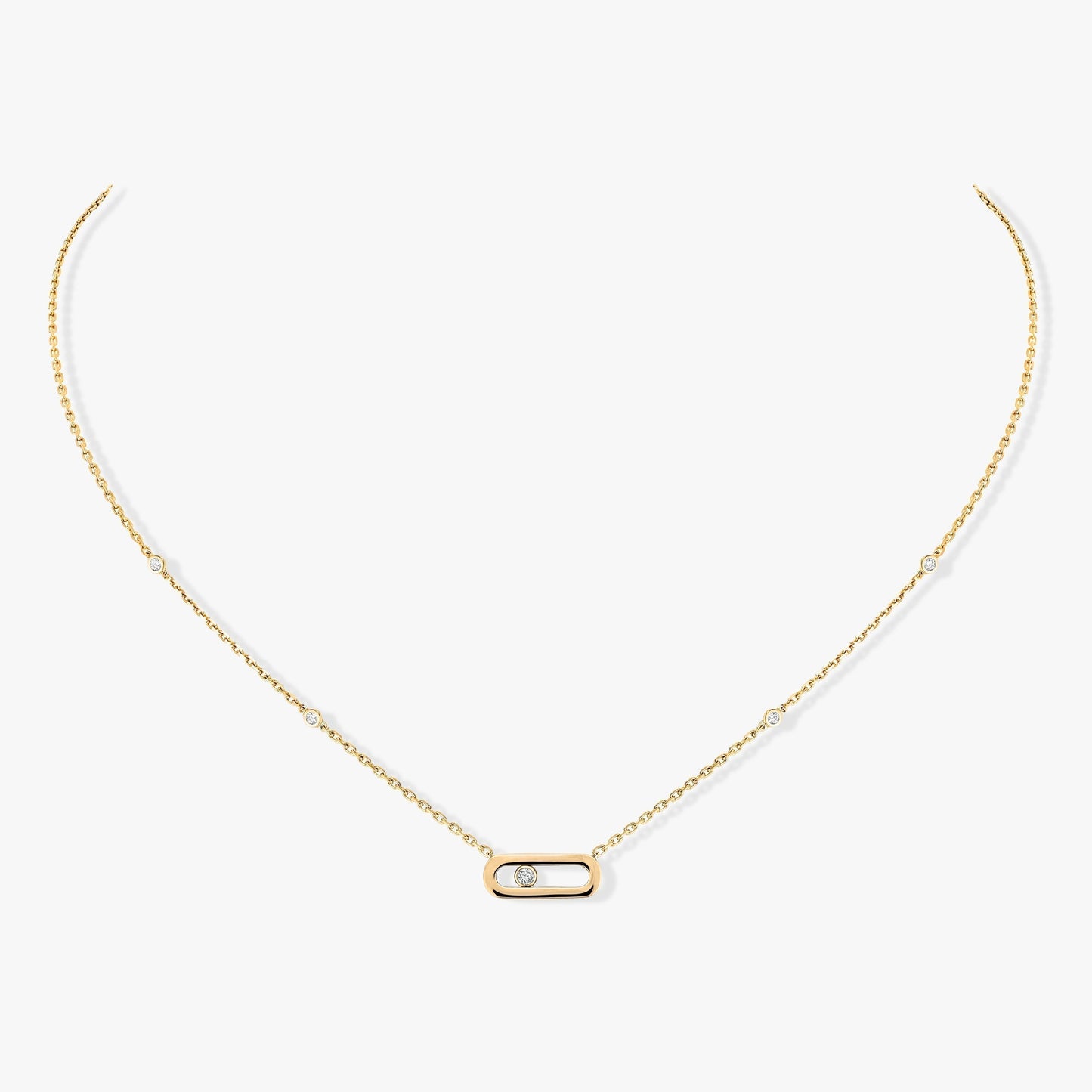 [Luxery]MOVE UNO DIAMOND NECKLACE