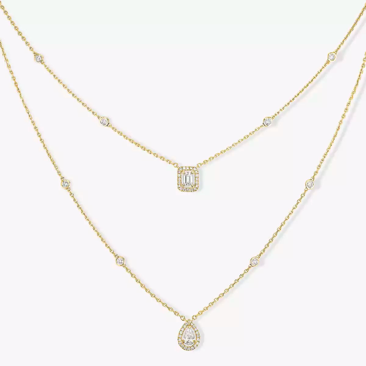 [Luxery]Diamond Necklace My Twin 2 Rows