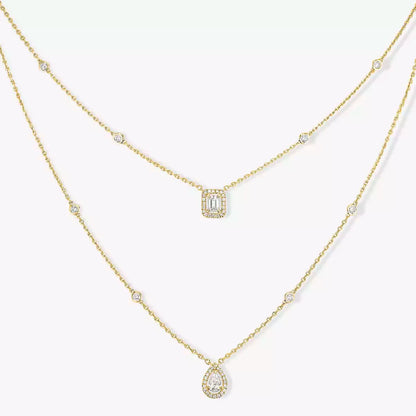 [Luxery]Diamond Necklace My Twin 2 Rows