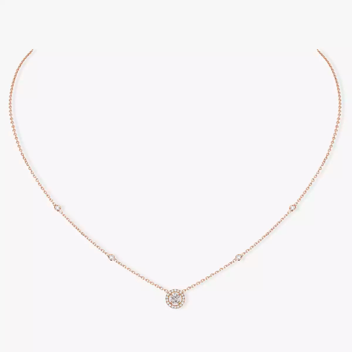 [Luxery]Diamond Necklace 0,20ct Brilliant Shape Joy