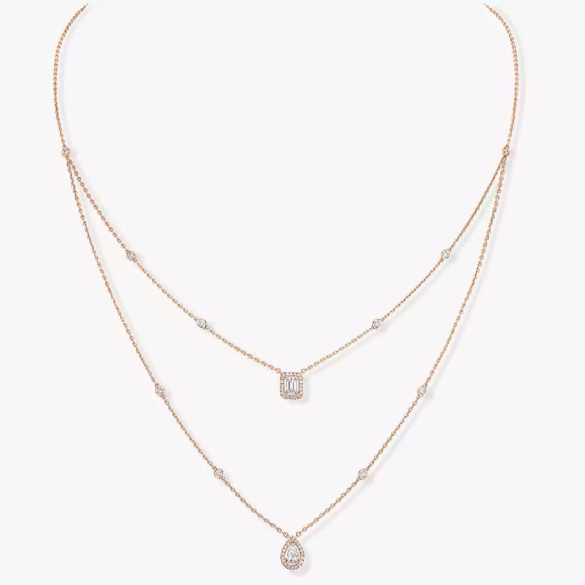 [Luxery]Diamond Necklace My Twin 2 Rows