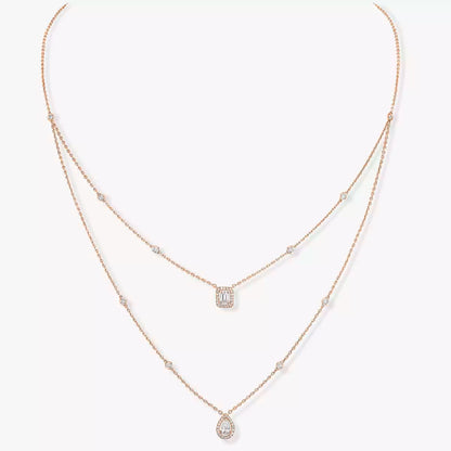 [Luxery]Diamond Necklace My Twin 2 Rows