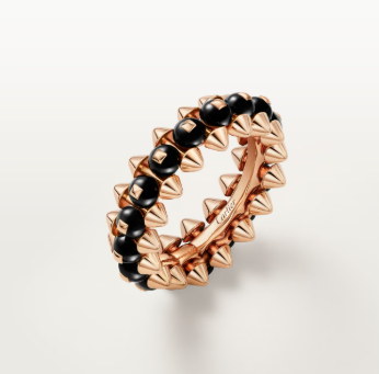 [Luxery]CLASH ELEGANT ROSE GOLD RING FEATURING NATURAL AGATE