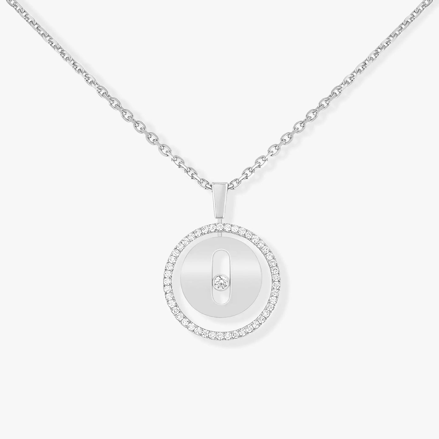 [Luxery]Demo MOVE PM NECKLACE SILVER DIAMOND