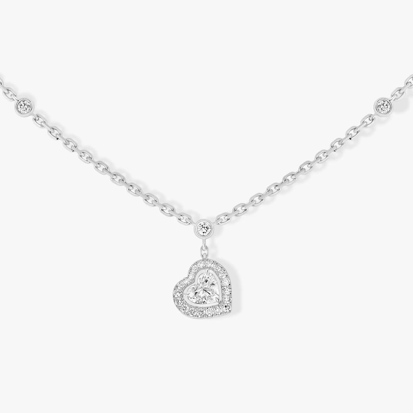 [Luxery]JOY HEART DIAMOND NECKLACE