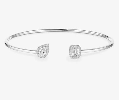 [Luxery]M Delicate Double-Diamond Bracelet