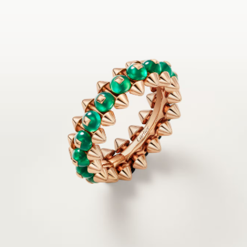 [Luxery]CLASH ELEGANT ROSE GOLD RING FEATURING NATURAL AGATE