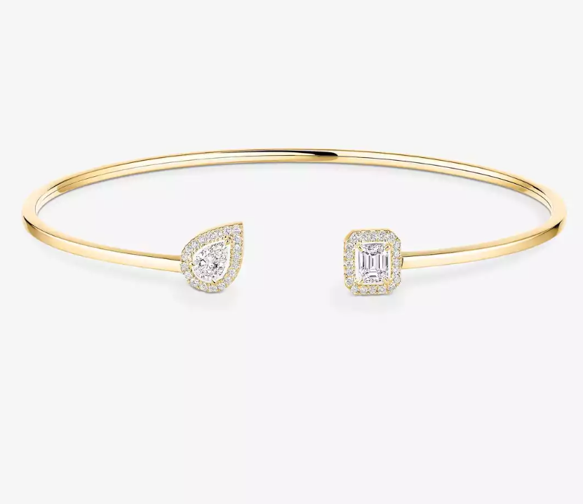 [Luxery]M Delicate Double-Diamond Bracelet