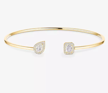 [Luxery]M Delicate Double-Diamond Bracelet
