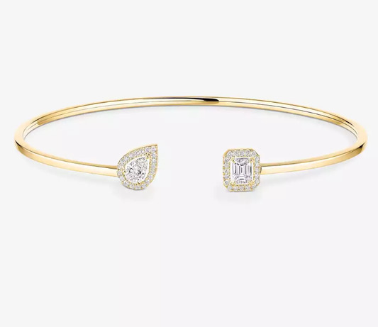 [Luxery]M Delicate Double-Diamond Bracelet
