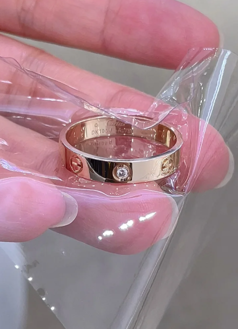 [Luxery]LOVE RING 4MM 1 DIAMOND
