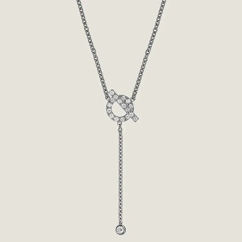[Luxery]FINESSE SILVER DIAMOND NECKLACE
