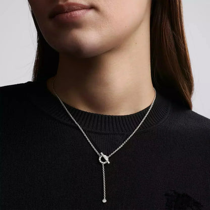 [Luxery]FINESSE SILVER DIAMOND NECKLACE