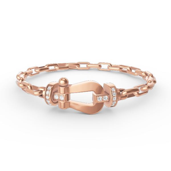[Luxery]FORCE LARGE HORSESHOE CLASP  METAL BRACELET