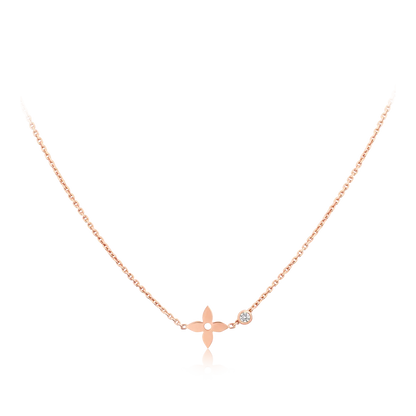 [Luxery]BLOSSOM PENDANT PINK GOLD AND DIAMOND