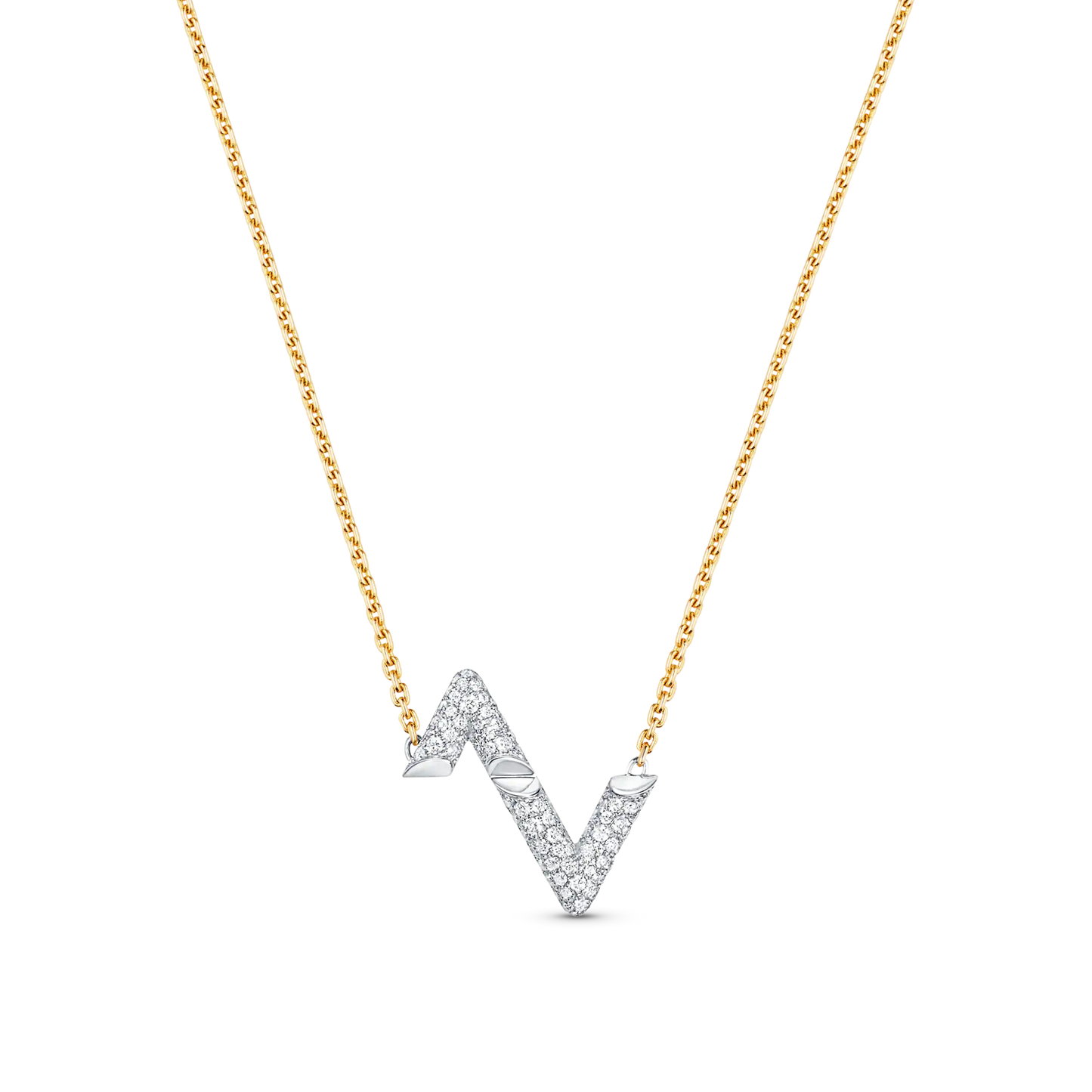 [Luxery]VOLT SILVER DIAMOND PEDANT NECKLACE