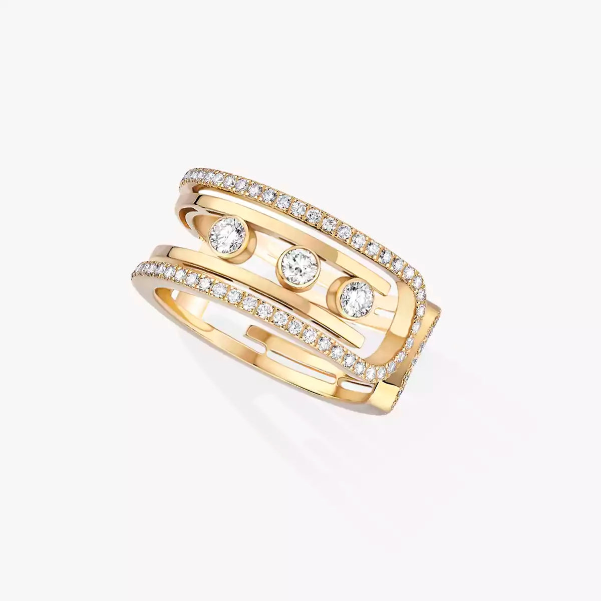 [Luxery]Move 10th Diamond Ring in Gold