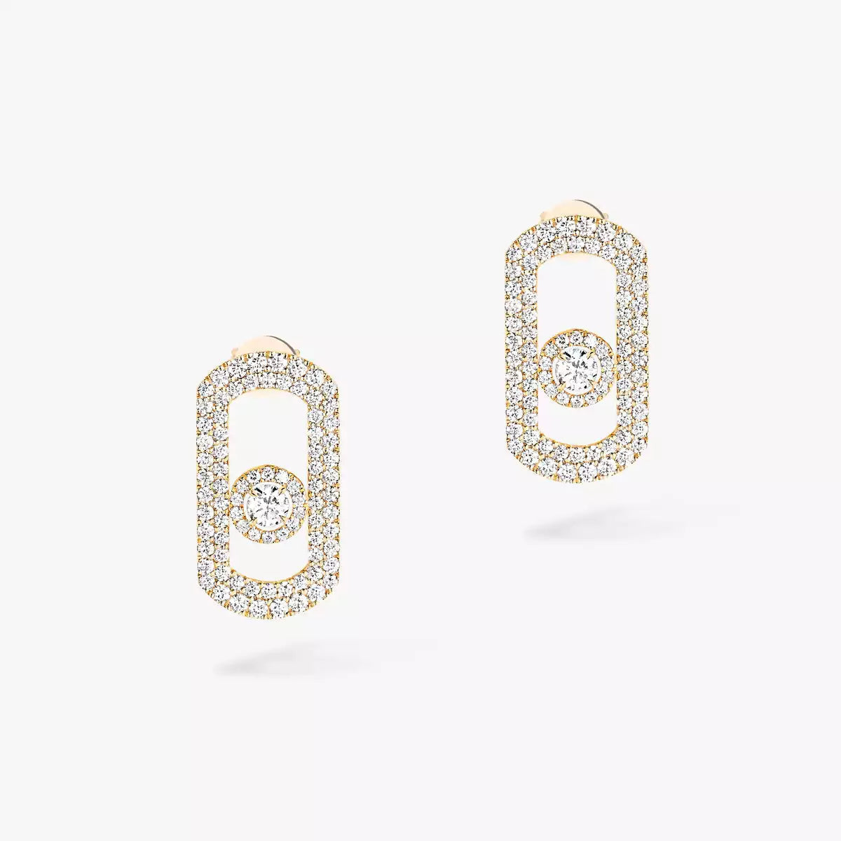 [Luxery]So Move Pave_-Set Diamond Earrings in Silver