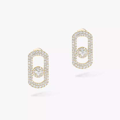 [Luxery]So Move Pave_-Set Diamond Earrings in Silver