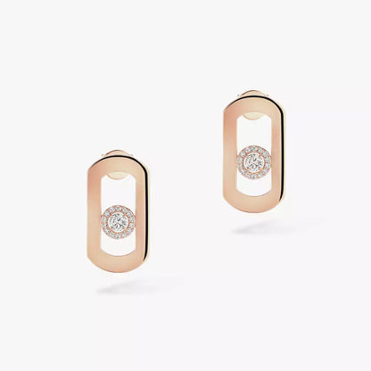 [Luxery]So Move Diamond Earrings in Yellow Gold
