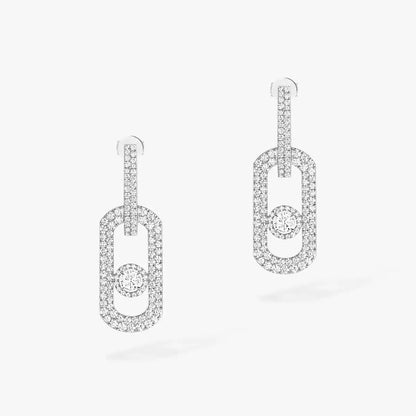 [Luxery]So Move XL Pave_-Set Diamond Pendant Earrings