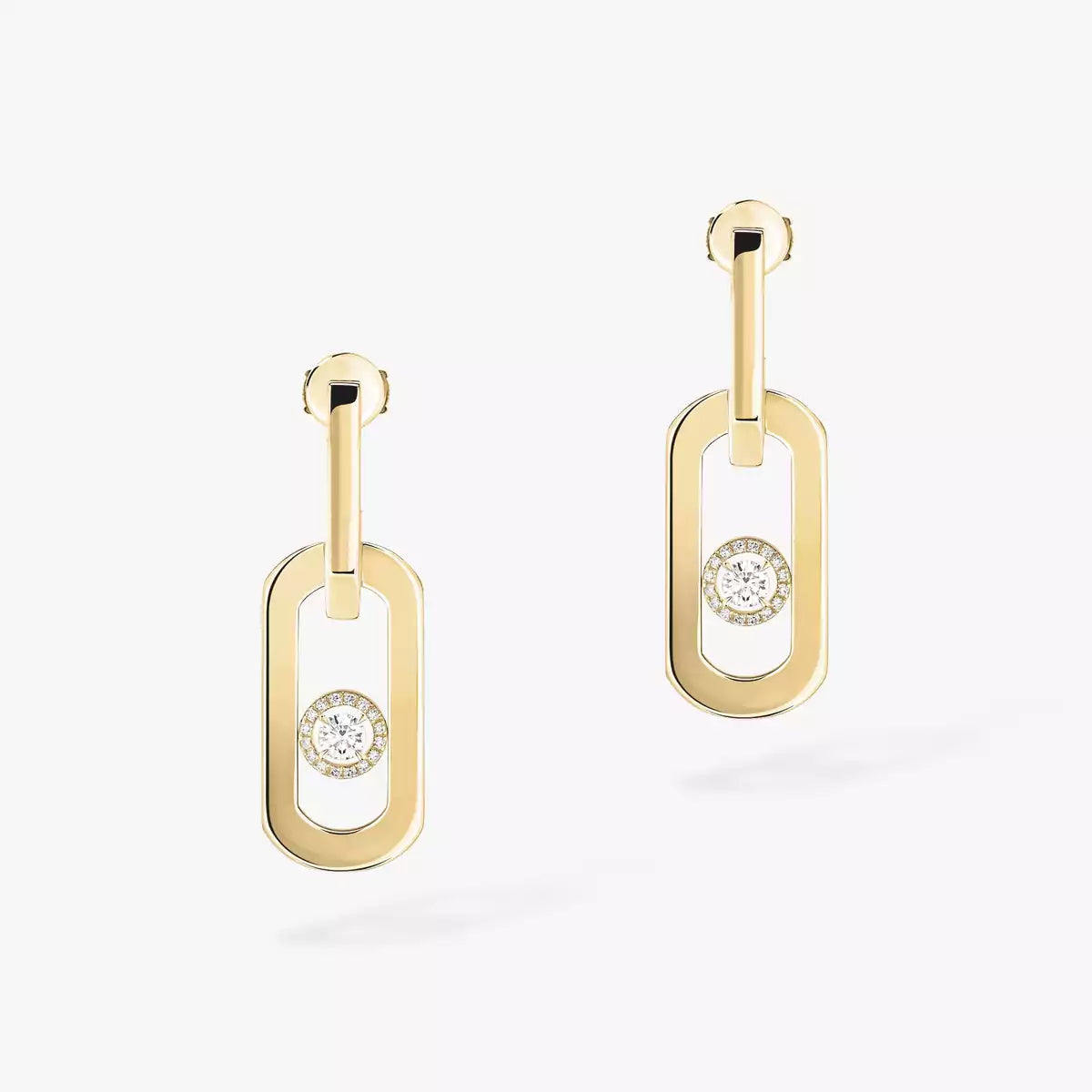 [Luxery]So Move XL Diamond Pendant Earrings