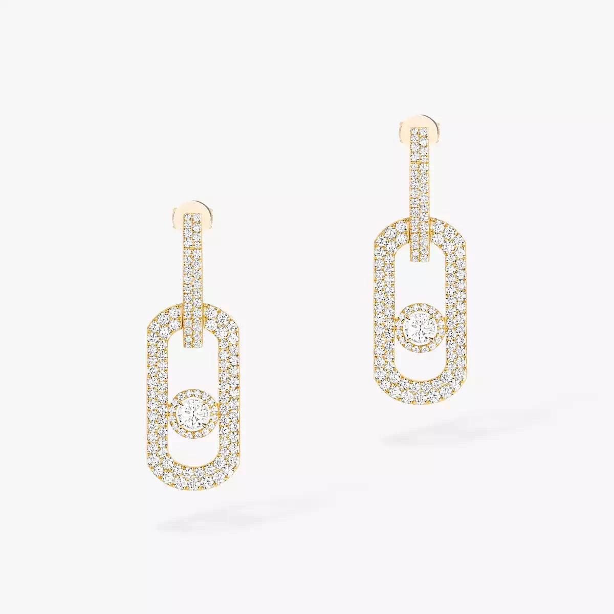 [Luxery]So Move XL Pave_-Set Diamond Pendant Earrings