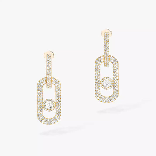 [Luxery]So Move XL Pave_-Set Diamond Pendant Earrings
