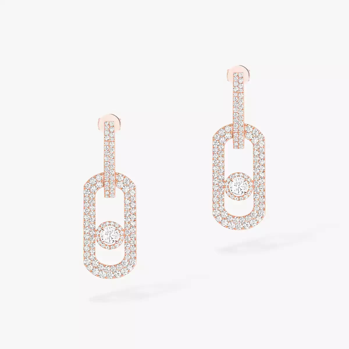 [Luxery]So Move XL Pave_-Set Diamond Pendant Earrings