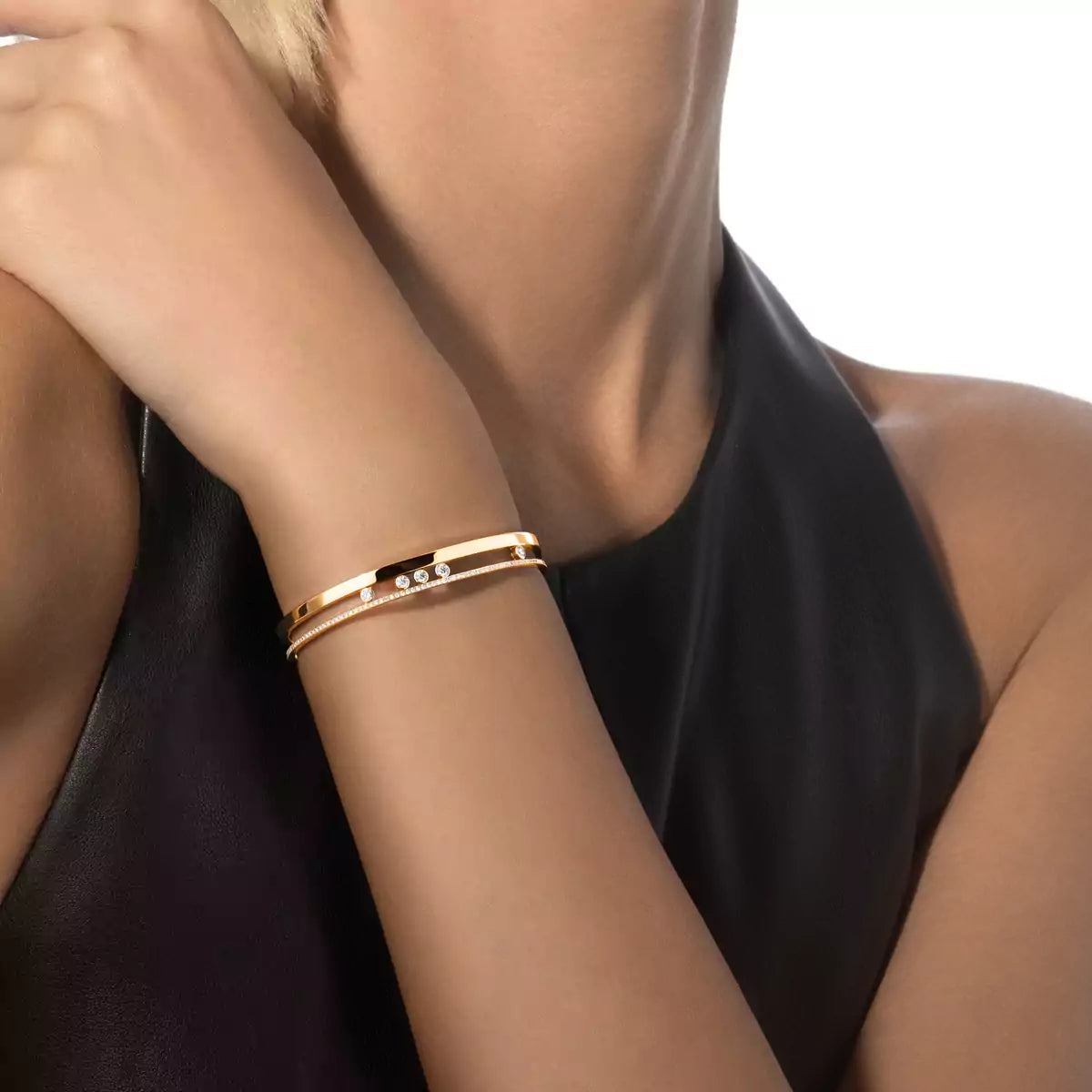 [Luxery]Move Romane Diamond Bangle Bracelet