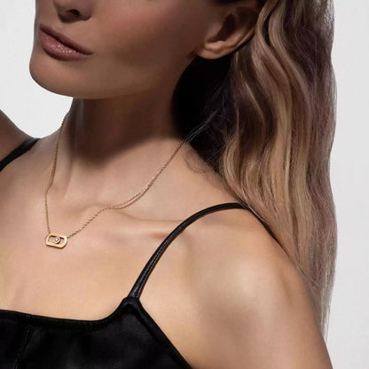 [Luxery]So Move Diamond Necklace in Gold