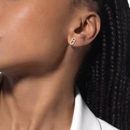 [Luxery]Move Uno Diamond Earrings