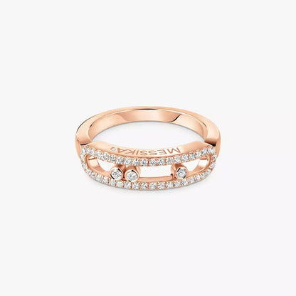 [Luxery] Baby Move Gold Diamond Pave_ Ring