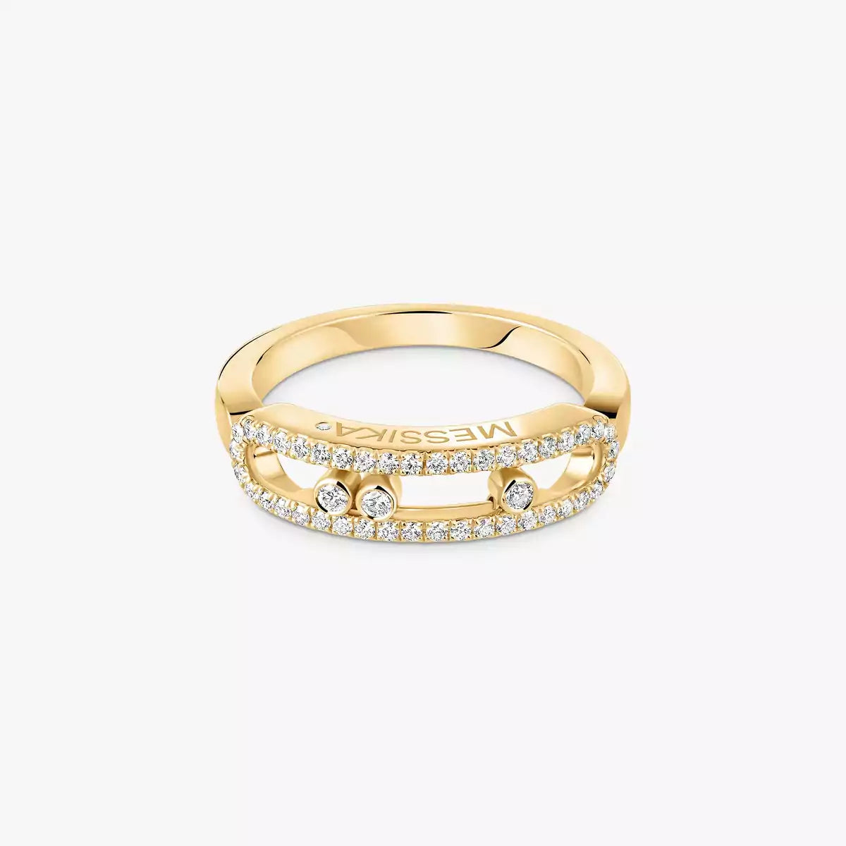 [Luxery] Baby Move Gold Diamond Pave_ Ring