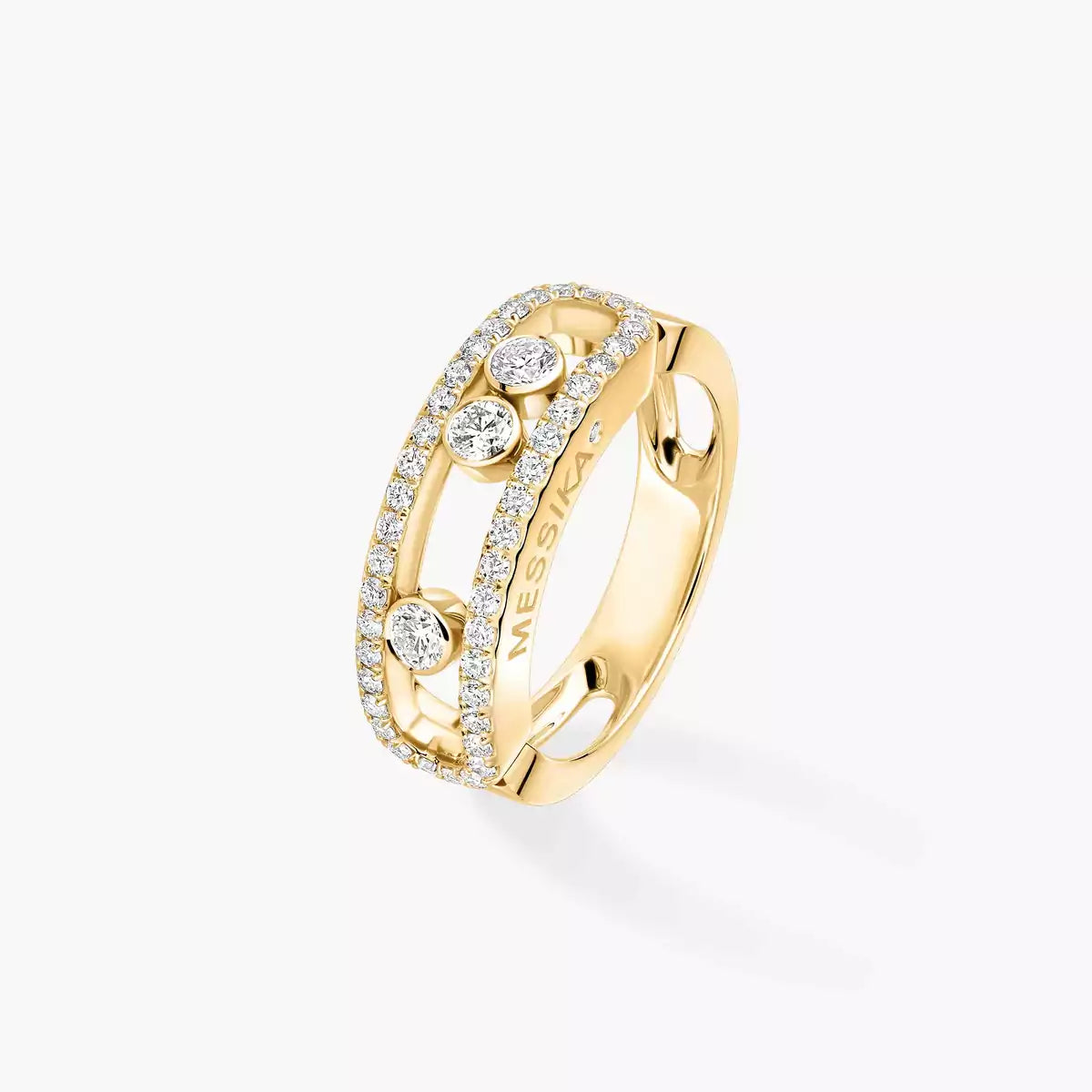 [Luxery] Move Gold Diamond Pave_ Ring