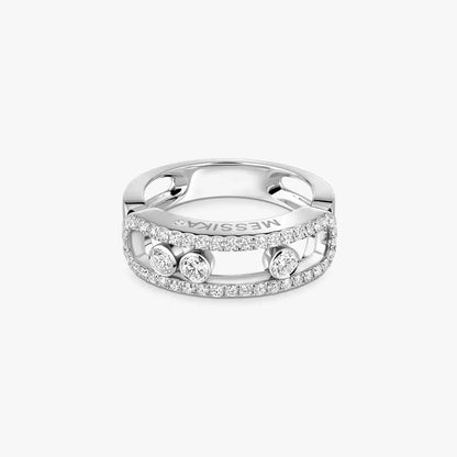 [Luxery] Move Gold Diamond Pave_ Ring