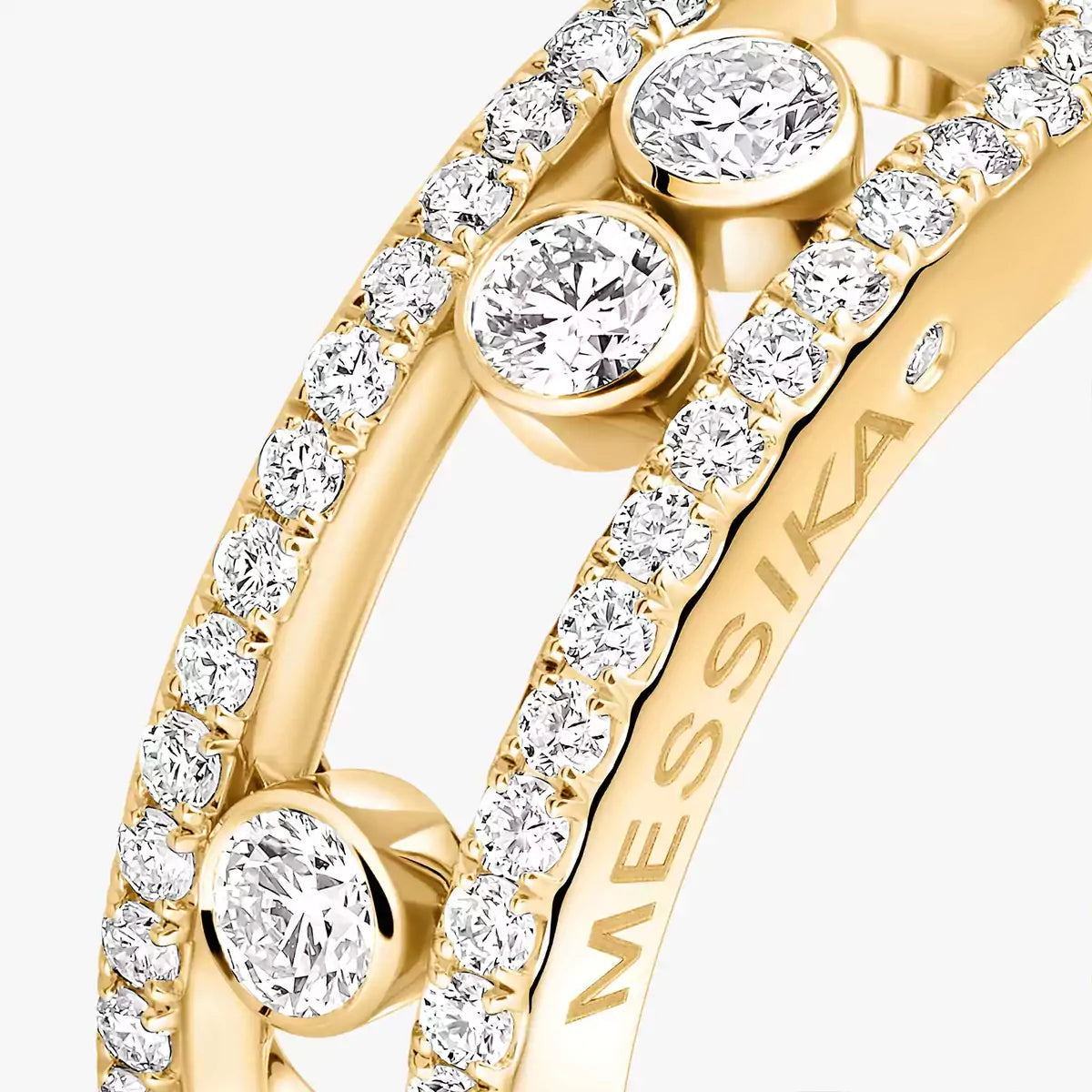 [Luxery] Move Gold Diamond Pave_ Ring