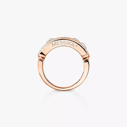 [Luxery] Move Gold Diamond Pave_ Ring