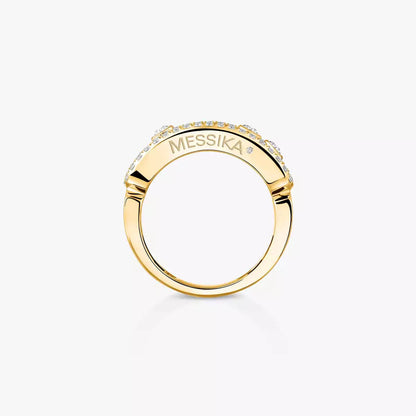 [Luxery] Move Gold Diamond Pave_ Ring
