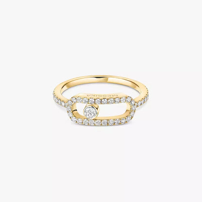 [Luxery]Move Uno Diamond Ring in Gold
