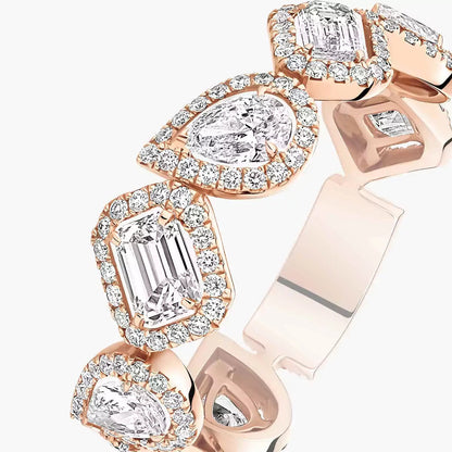 [Luxery]Diamond Wedding Ring My Twin