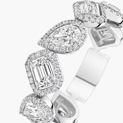 [Luxery]Diamond Wedding Ring My Twin