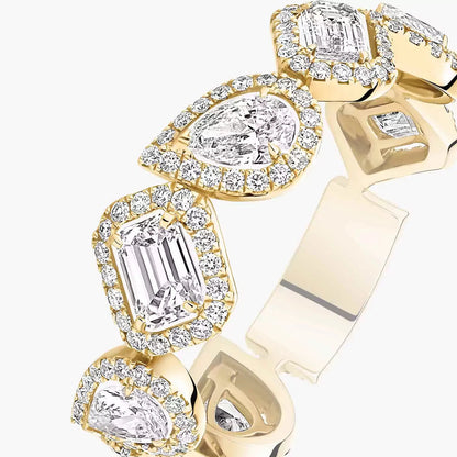 [Luxery]Diamond Wedding Ring My Twin