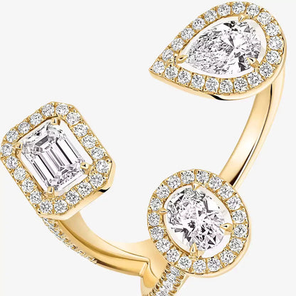 [[Luxery] Diamond Ring 0,25ct My Twin Trilogy