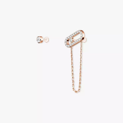 [Luxery]Move Uno Diamond Earrings