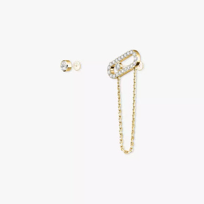 [Luxery]Move Uno Diamond Earrings
