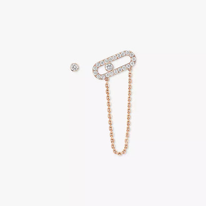 [Luxery]Move Uno Diamond Earrings